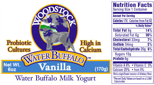 Woodstock Water Buffalo Yogurt